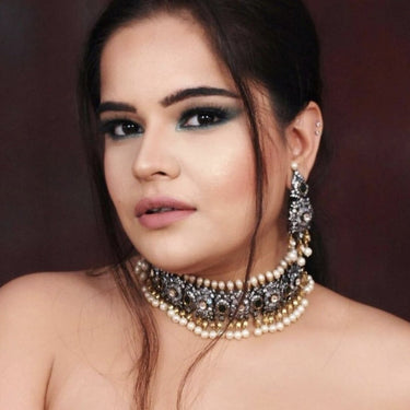 Vintage Pearl Drop Choker Necklace Set Zayn Luxury Jewellery